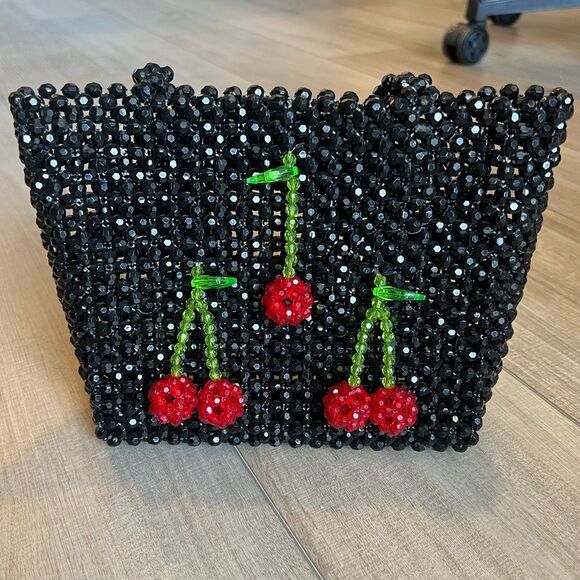 Cherry Beaded Bag | OS - Picture 2 of 4